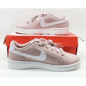 Nike Court Royale 2 Low White Logo Womens Pink Casual Sneakers Size 7
